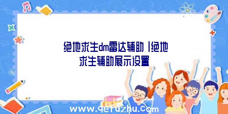 「绝地求生dm雷达辅助」|绝地求生辅助展示设置